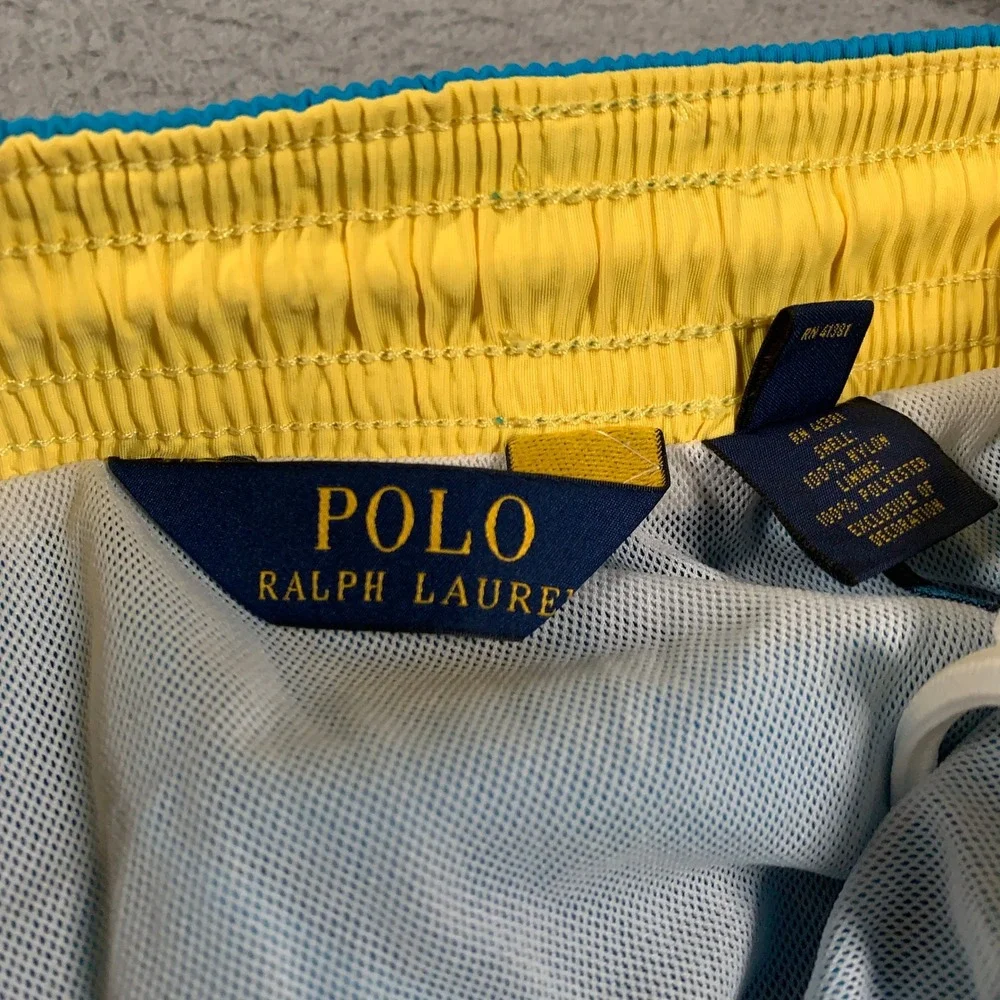 Polo Ralph Lauren Swim Trunks Men's XL Blue Classic Pony Mesh Lined Surf Shorts